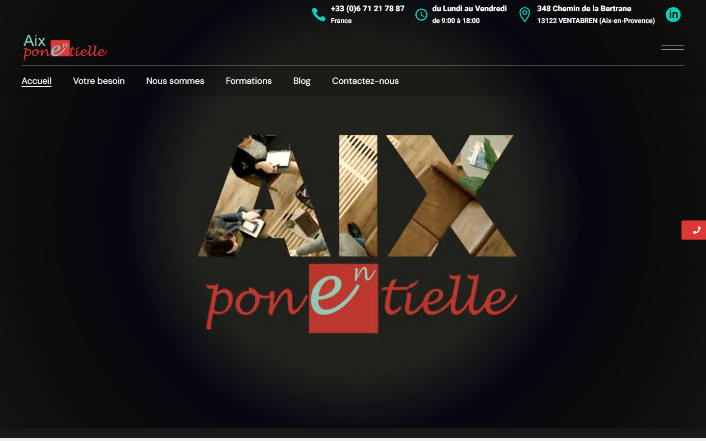 Aperçu du site de AIXPONENTIELLE