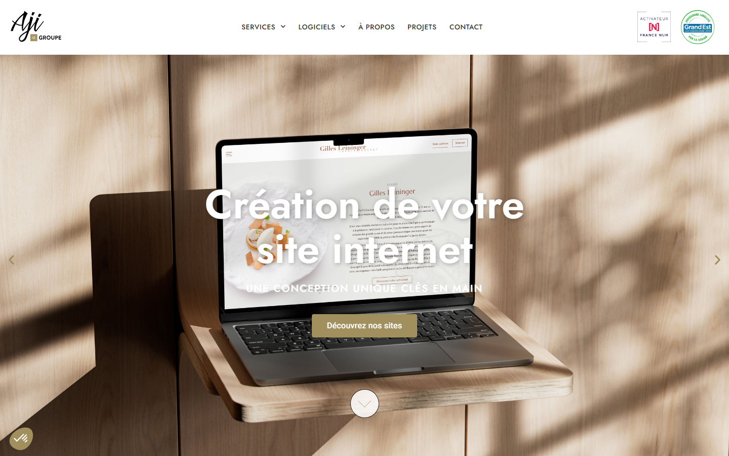 Aperçu du site de AJI GROUPE SAS