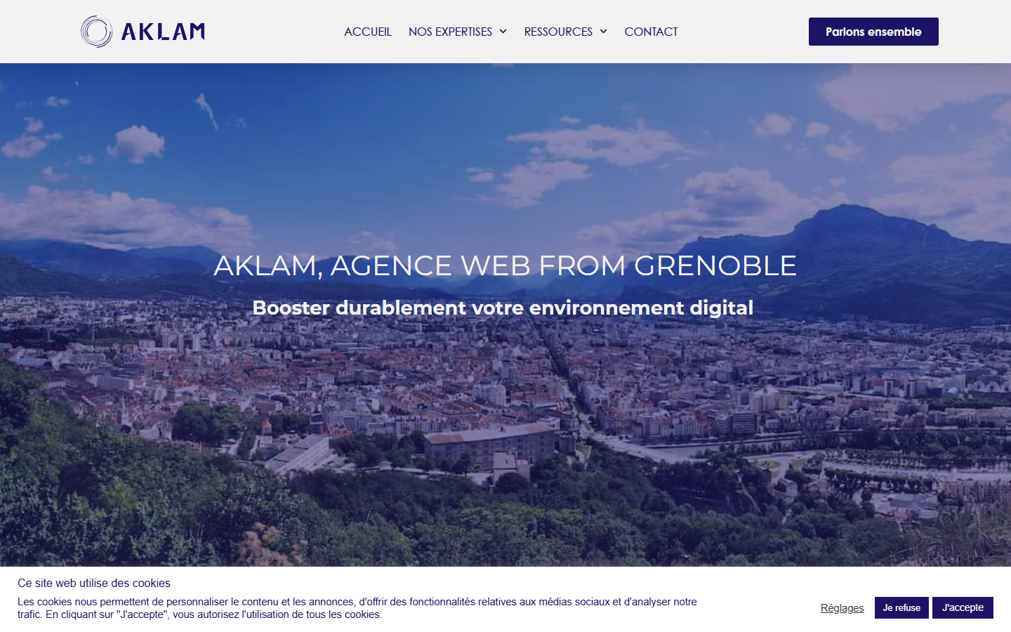 Aperçu du site de AKLAM
