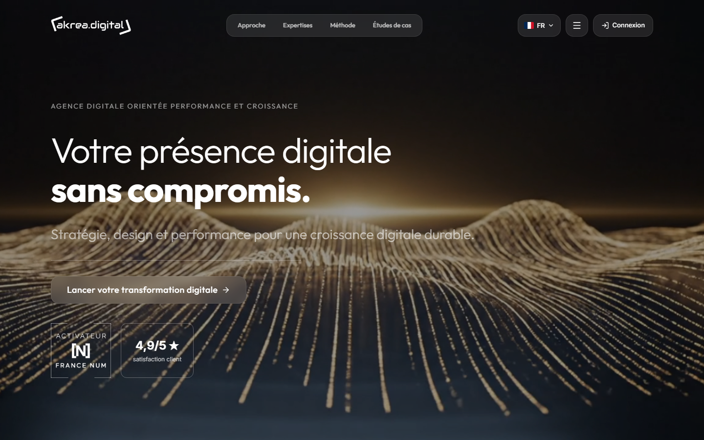 Aperçu du site de AKREA DIGITAL