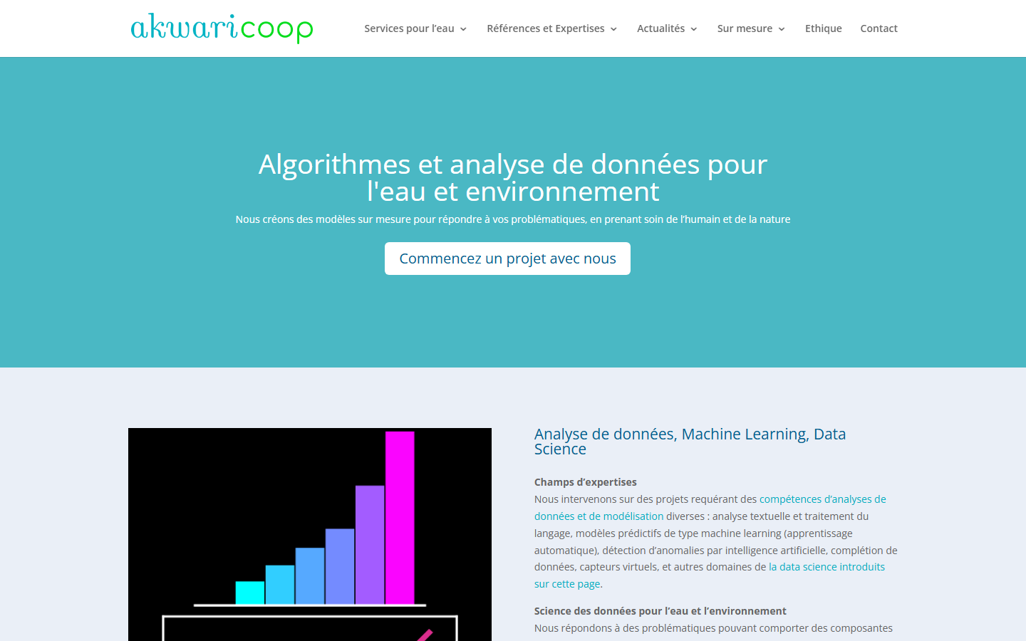 Aperçu du site de Akwari Coop / Oxalis Scop