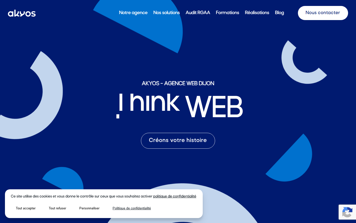 Aperçu du site de Akyos Communication