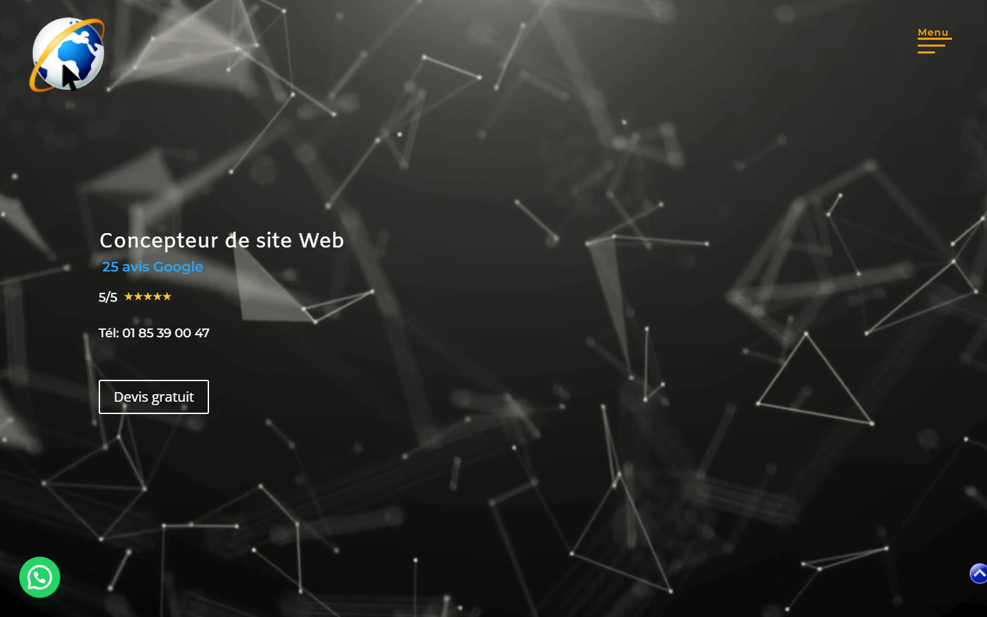 Aperçu du site de Alexandre Concepteur Web