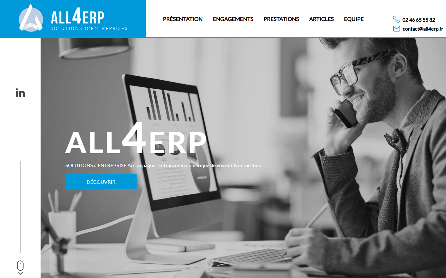 Aperçu du site de ALL4ERP