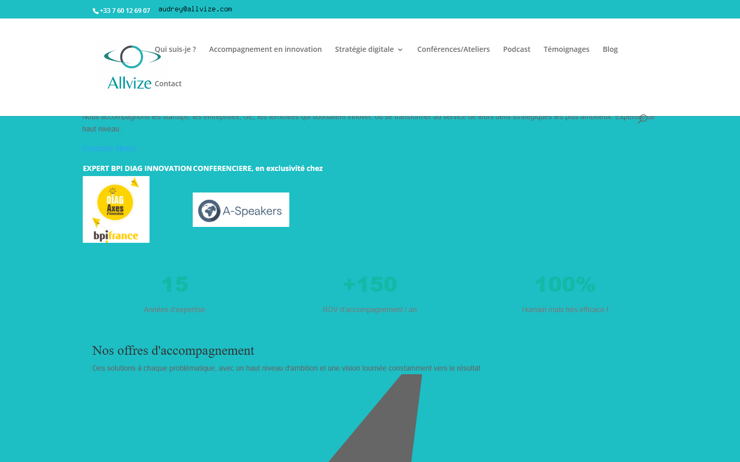 Aperçu du site de Allvize