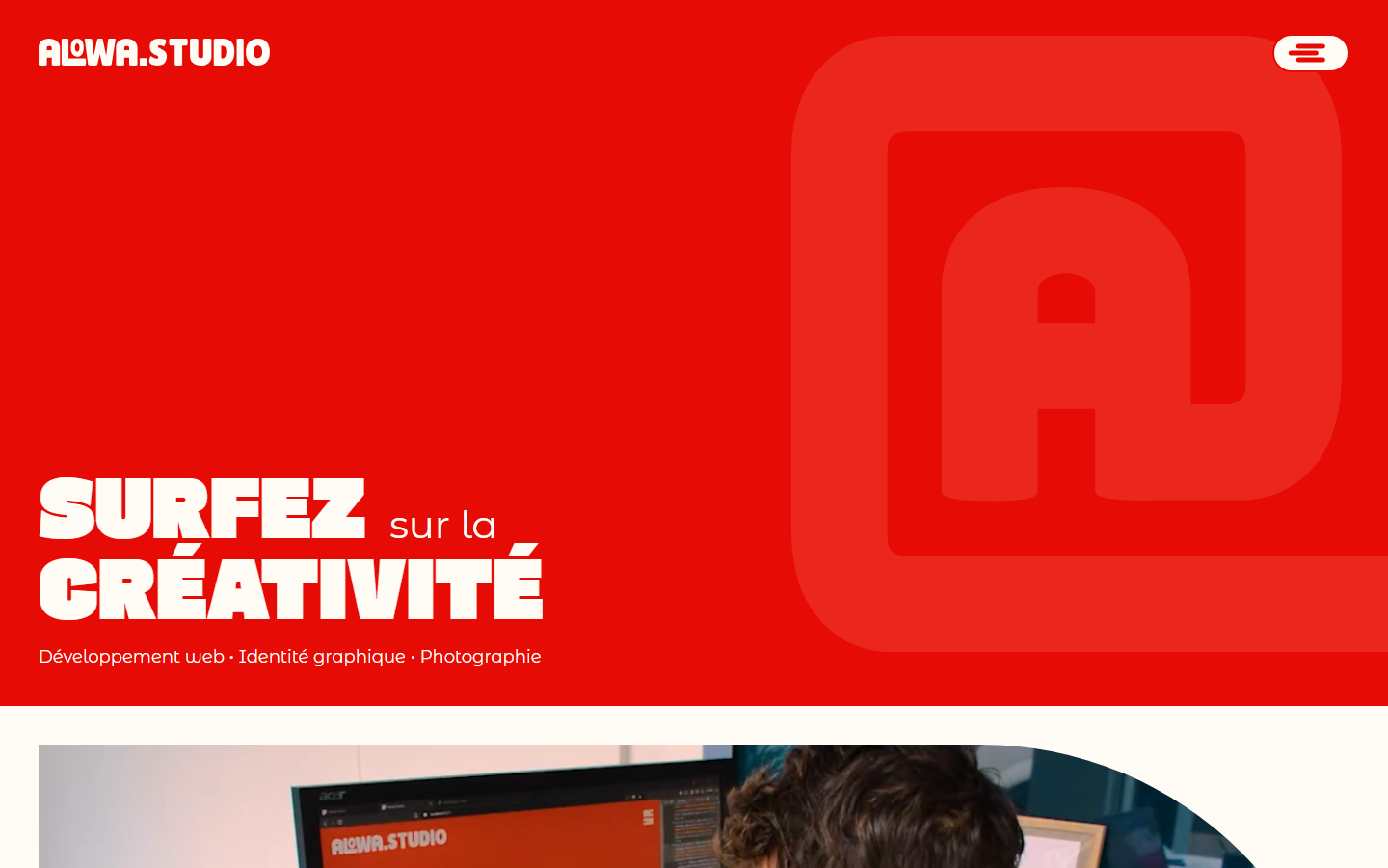 Aperçu du site de Alowa Studio