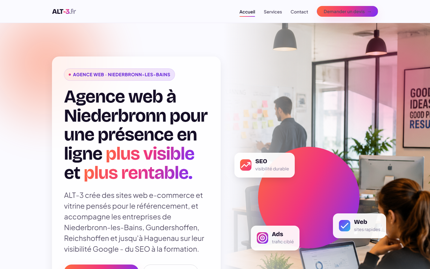 Aperçu du site de ALT-3.FR