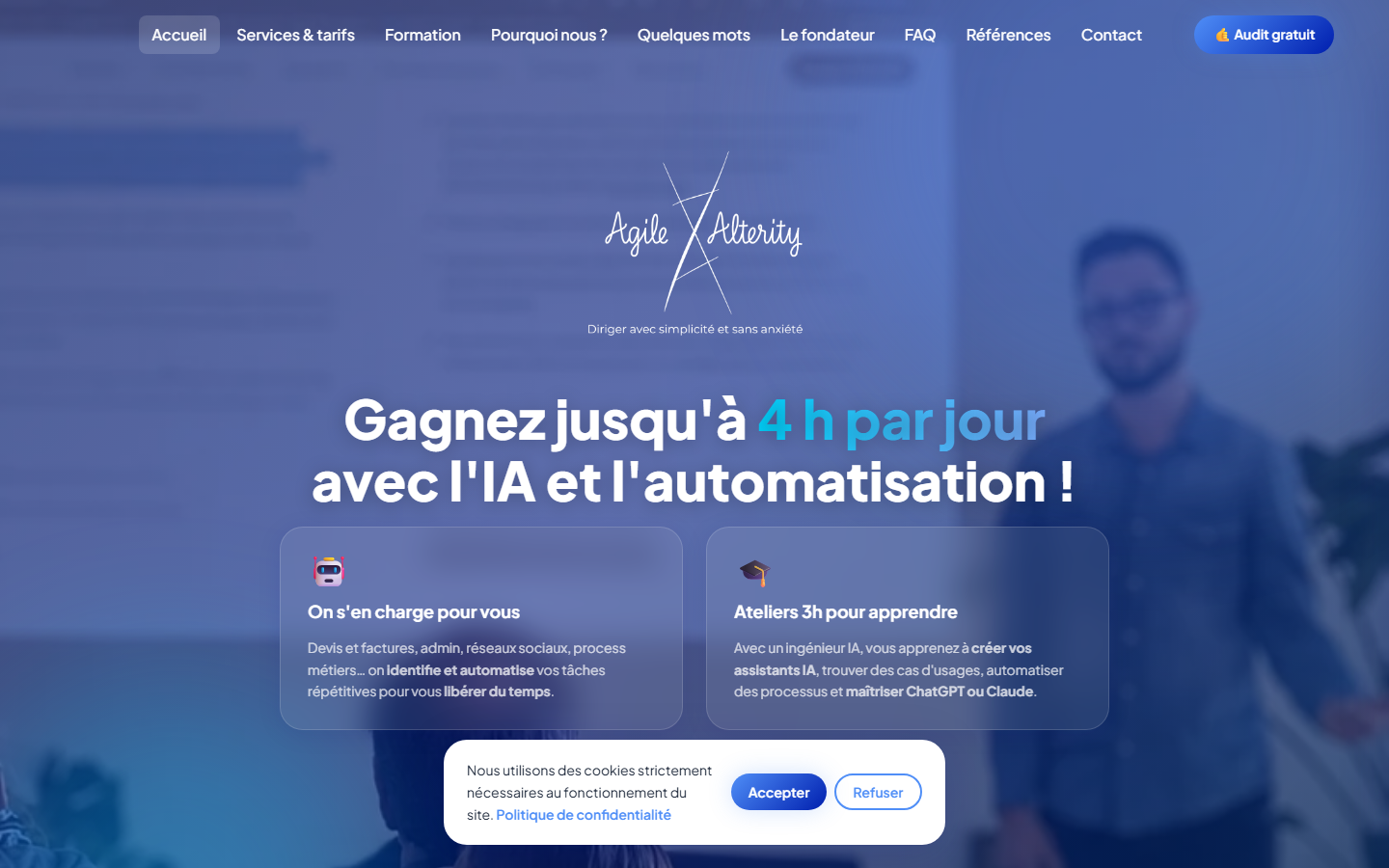 Aperçu du site de AGILE ALTERITY