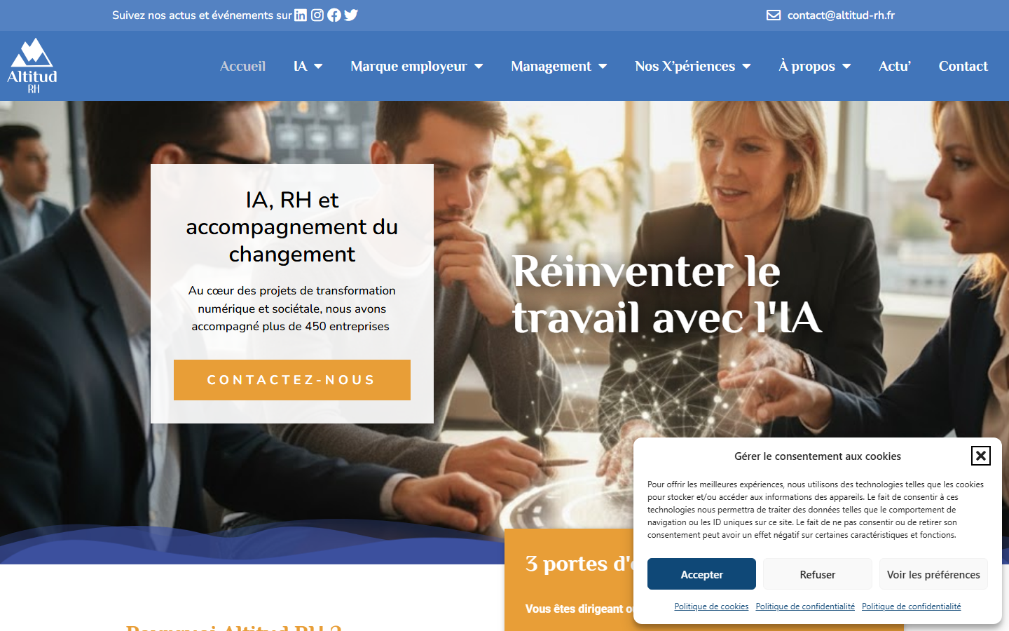 Aperçu du site de Altitud RH