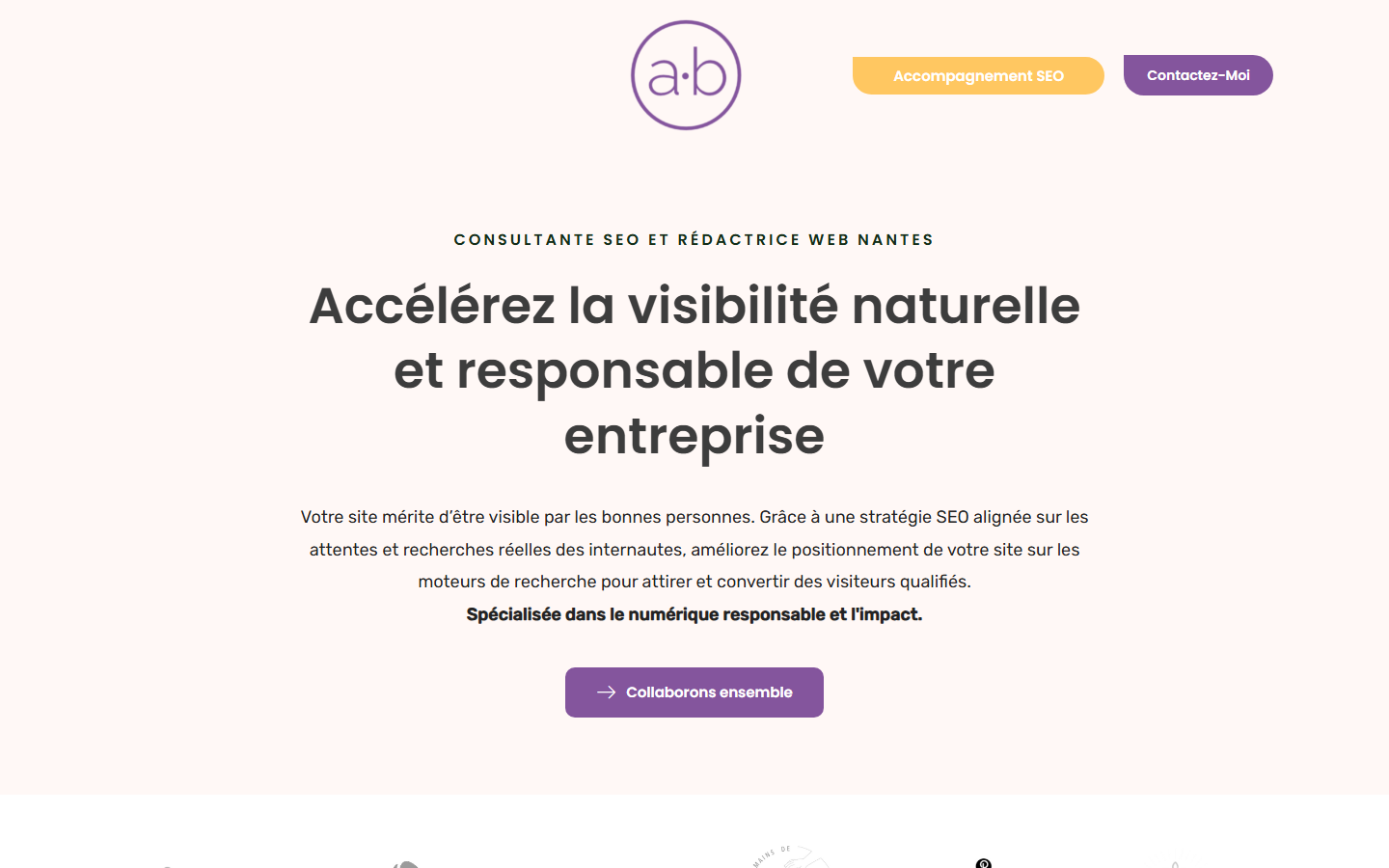 Aperçu du site de Amanda Biggs
