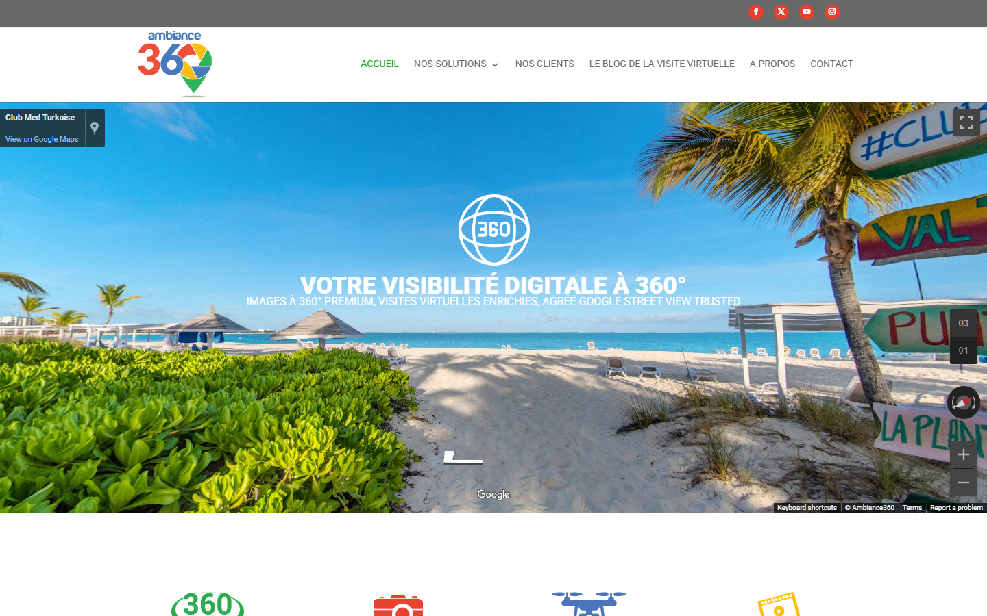 Aperçu du site de AMBIANCE 360