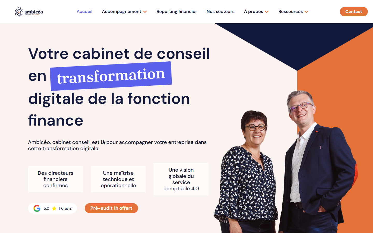 Aperçu du site de AMBICEO