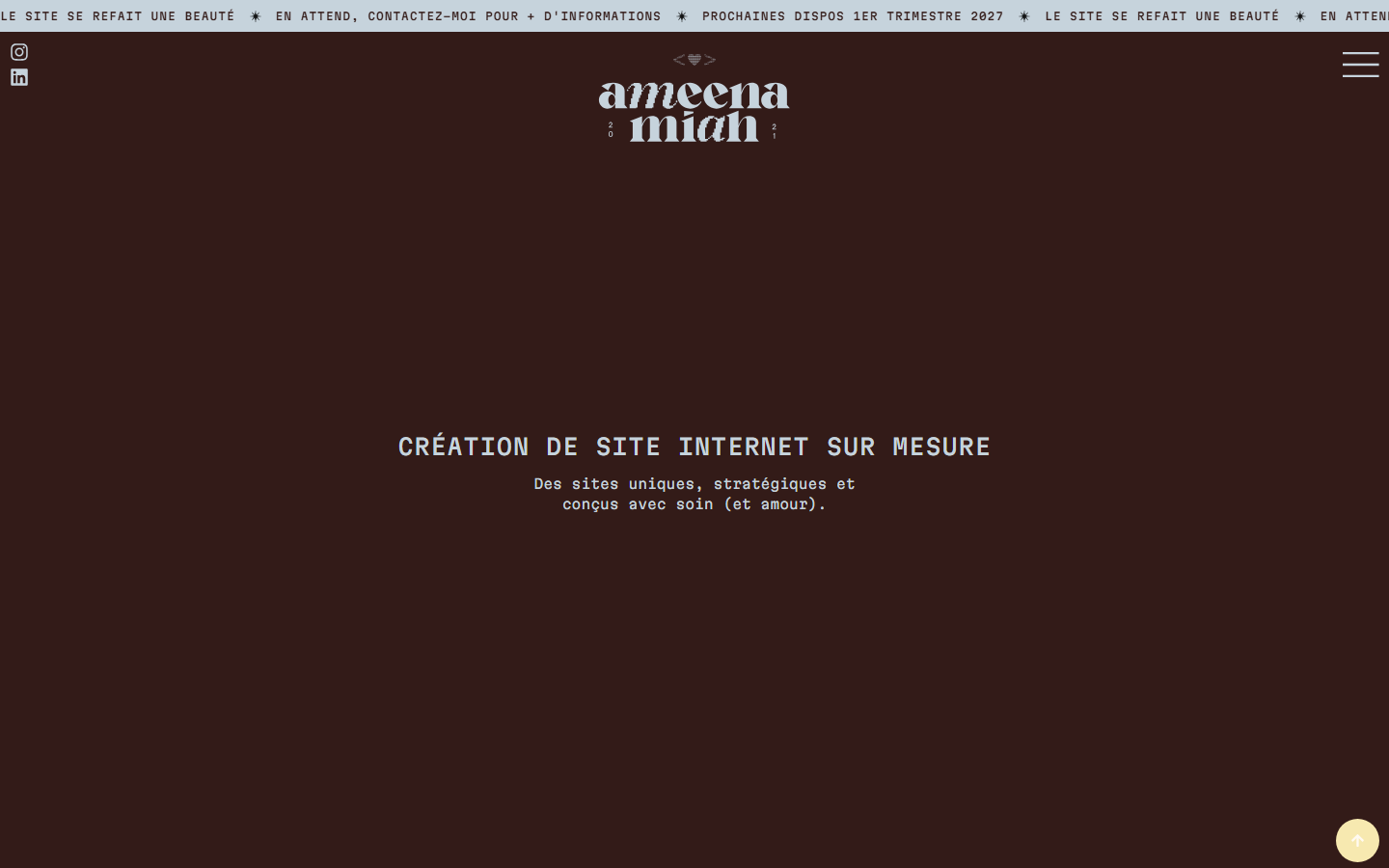 Aperçu du site de Miah
