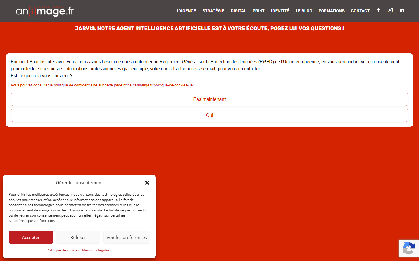 Aperçu du site de ANIMAGE