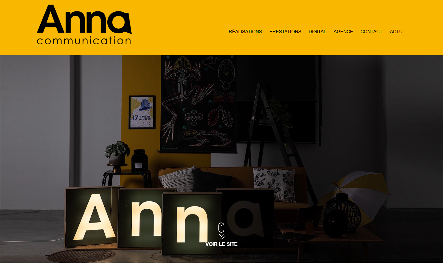 Aperçu du site de ANNA CONSEIL EN COMMUNICATION