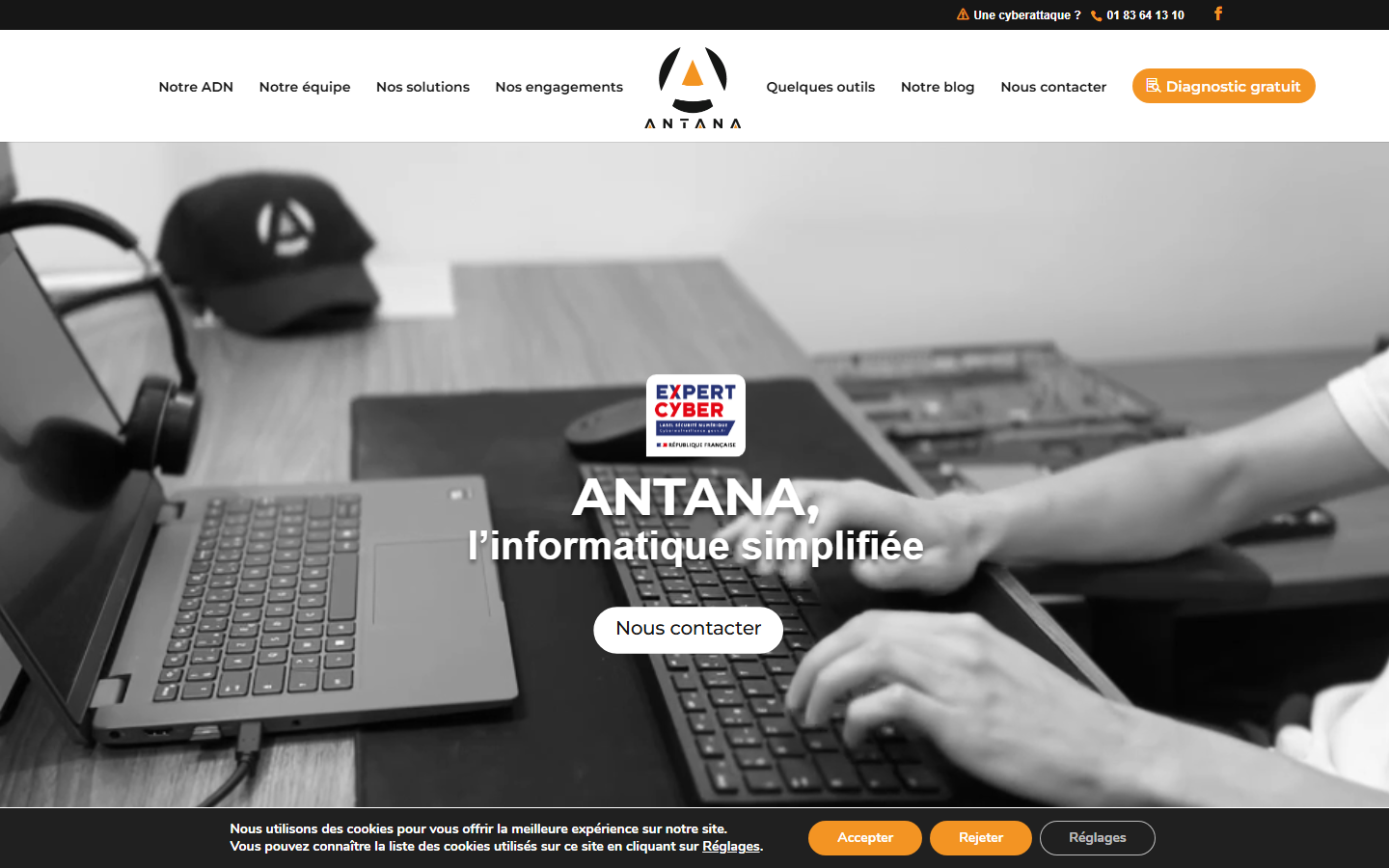 Aperçu du site de ANTANA