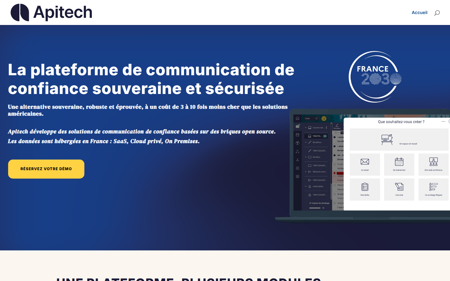 Aperçu du site de APITECH