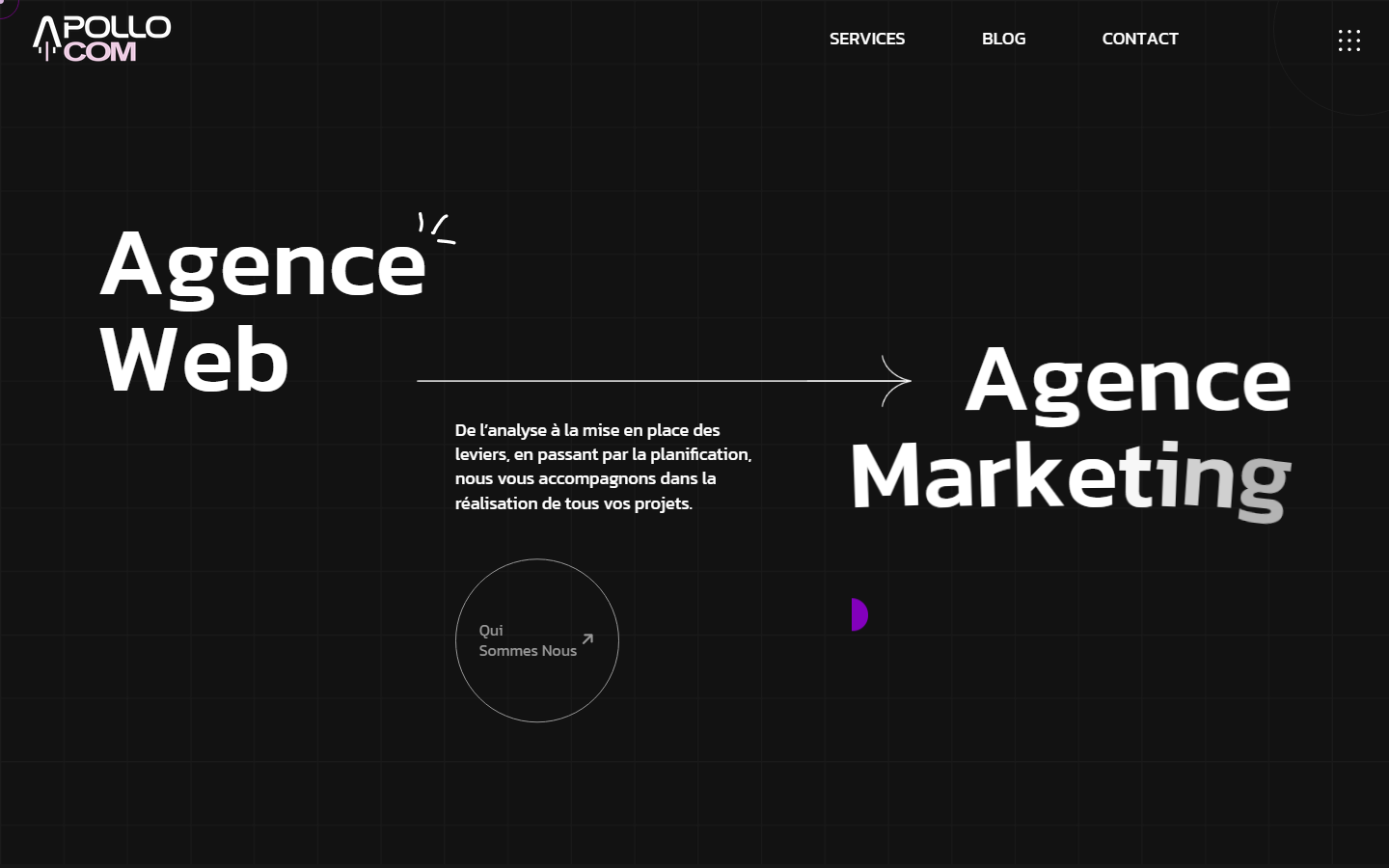 Aperçu du site de APOLLO COM