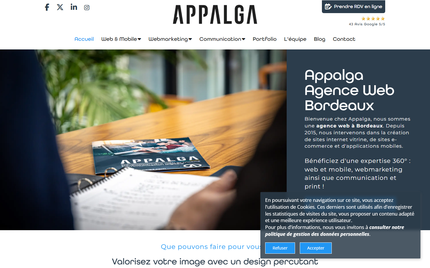 Aperçu du site de Appalga