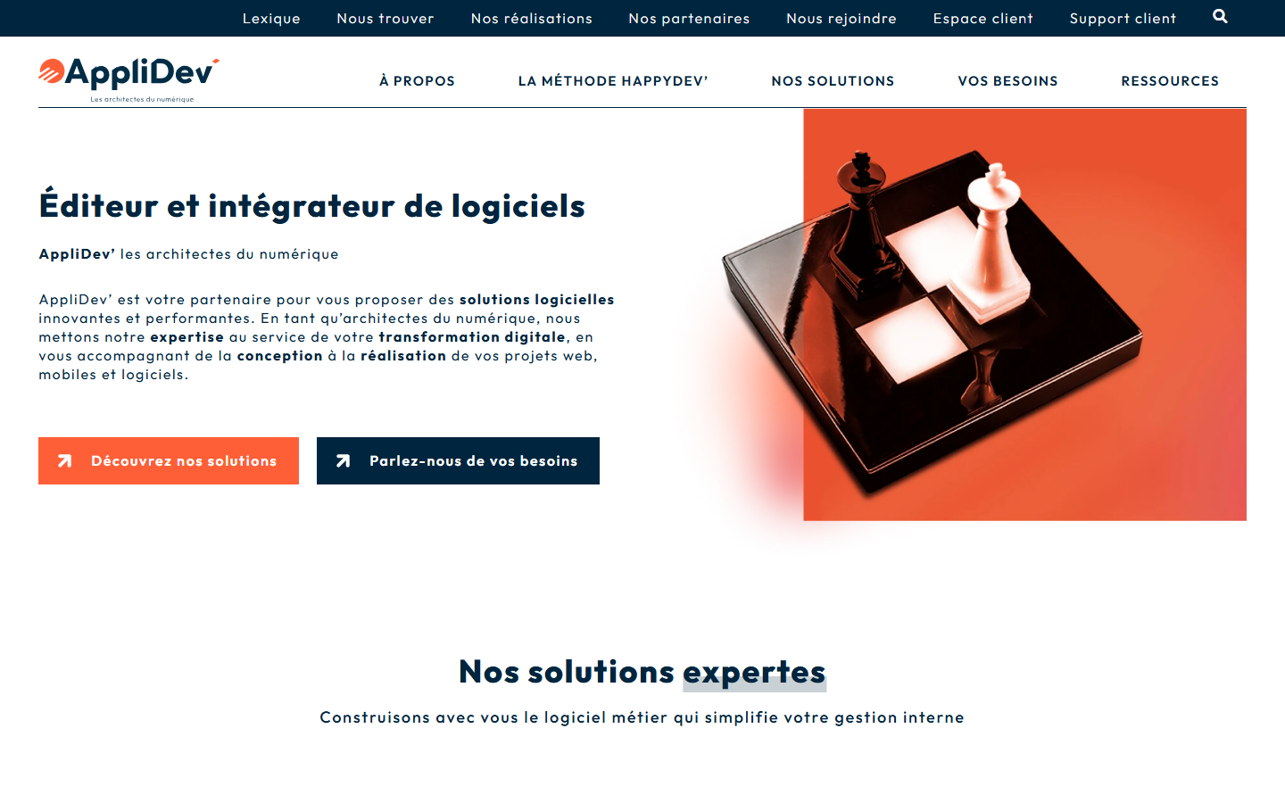 Aperçu du site de APPLIDEV'