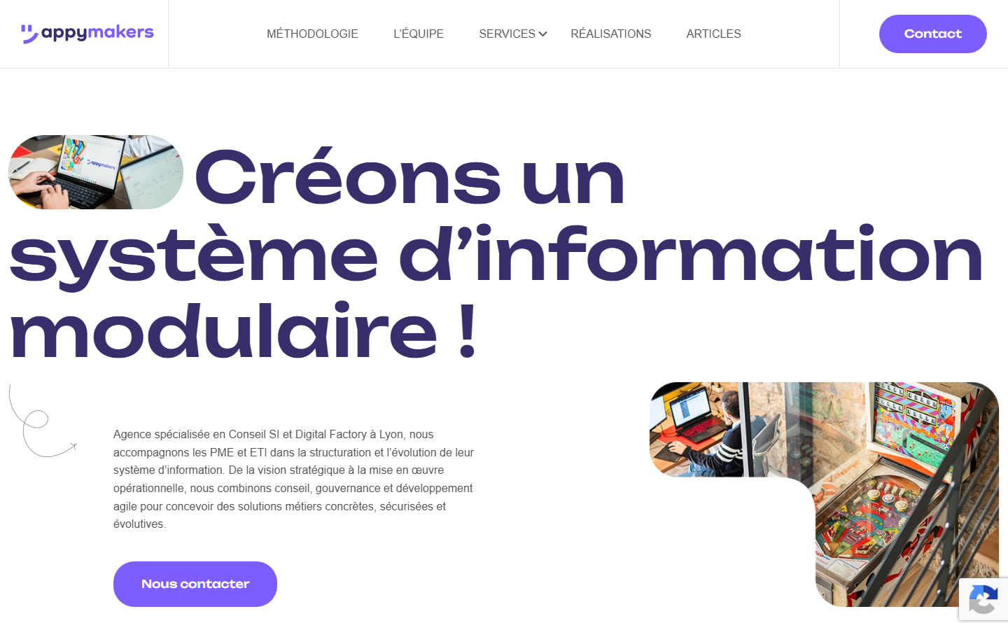 Aperçu du site de APPY MAKERS