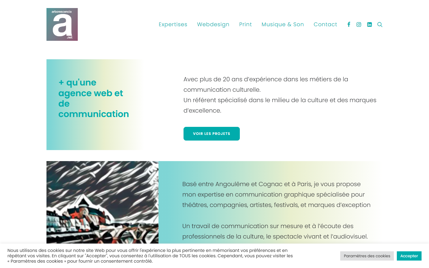 Aperçu du site de arborescencia