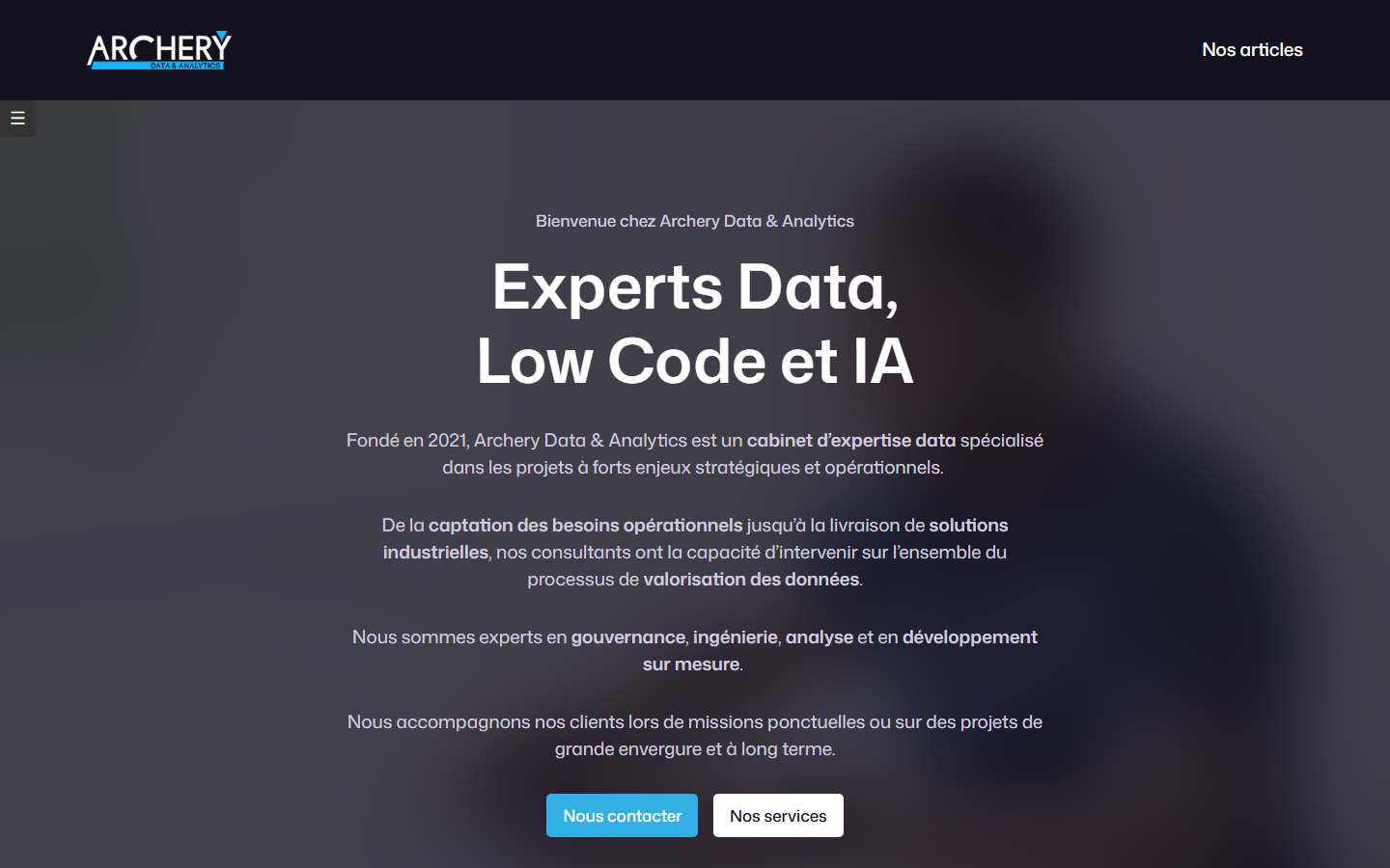 Aperçu du site de ARCHERY DATA AND ANALYTICS