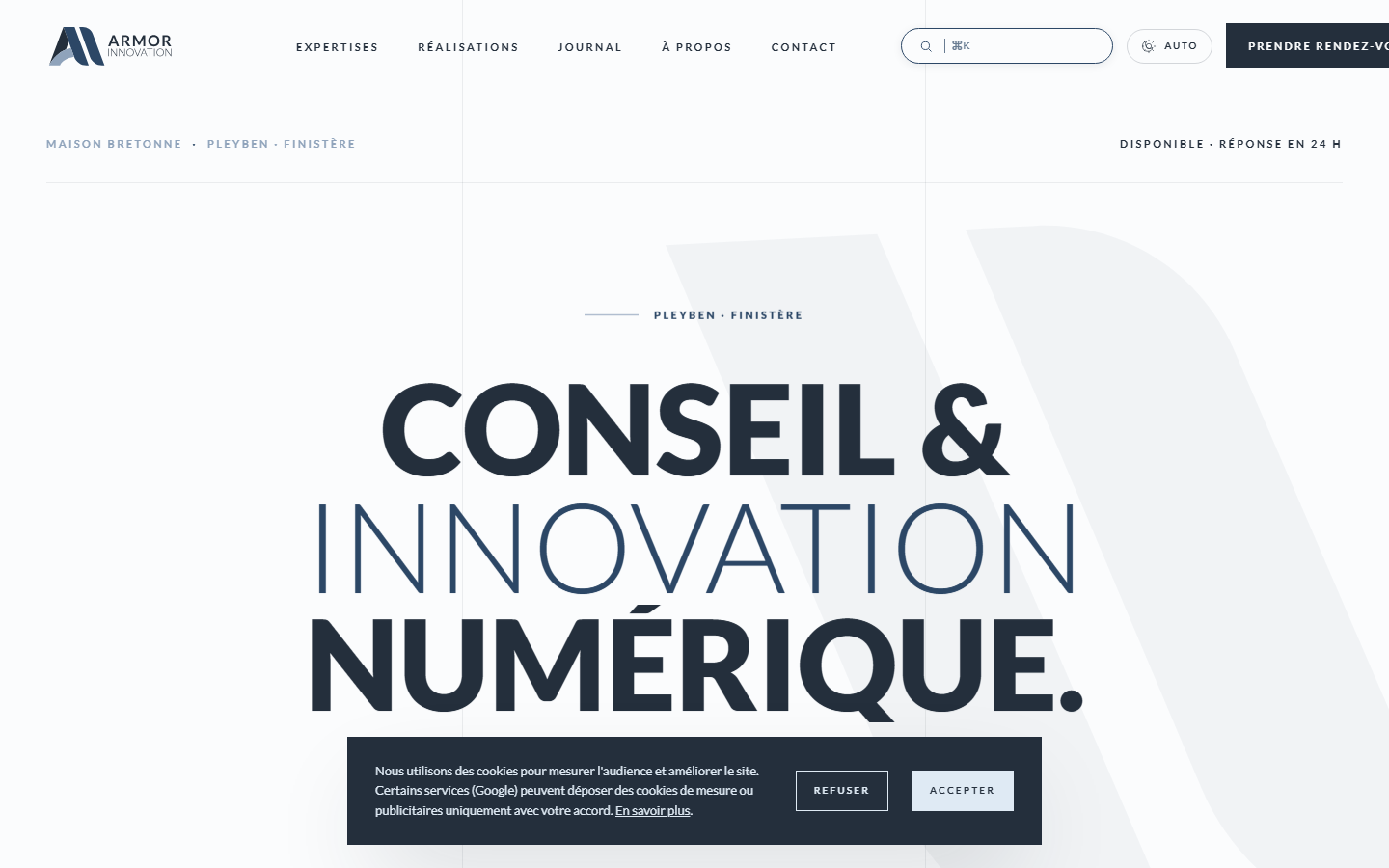 Aperçu du site de ARMOR INNOVATION