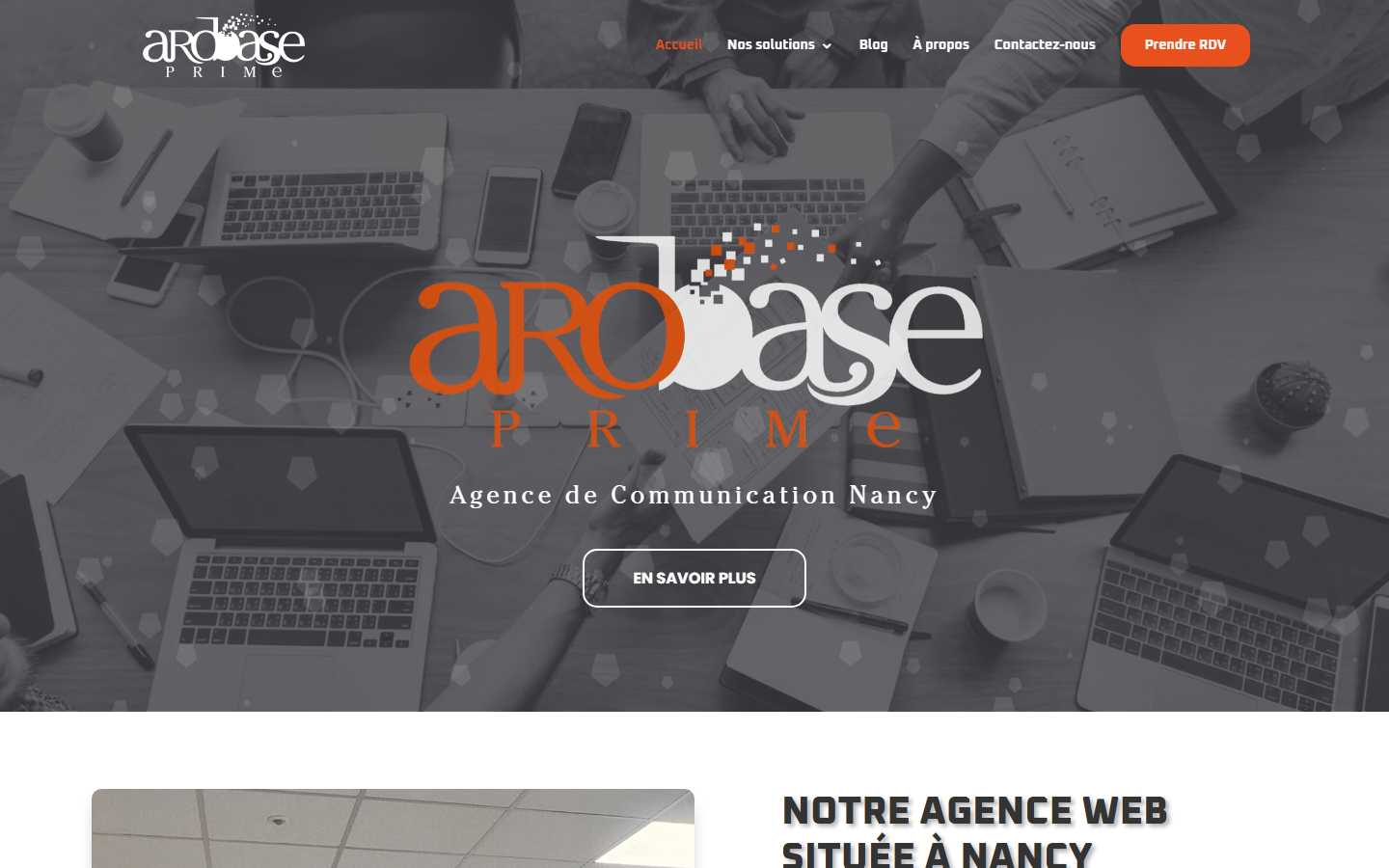 Aperçu du site de AROBASE PRIME