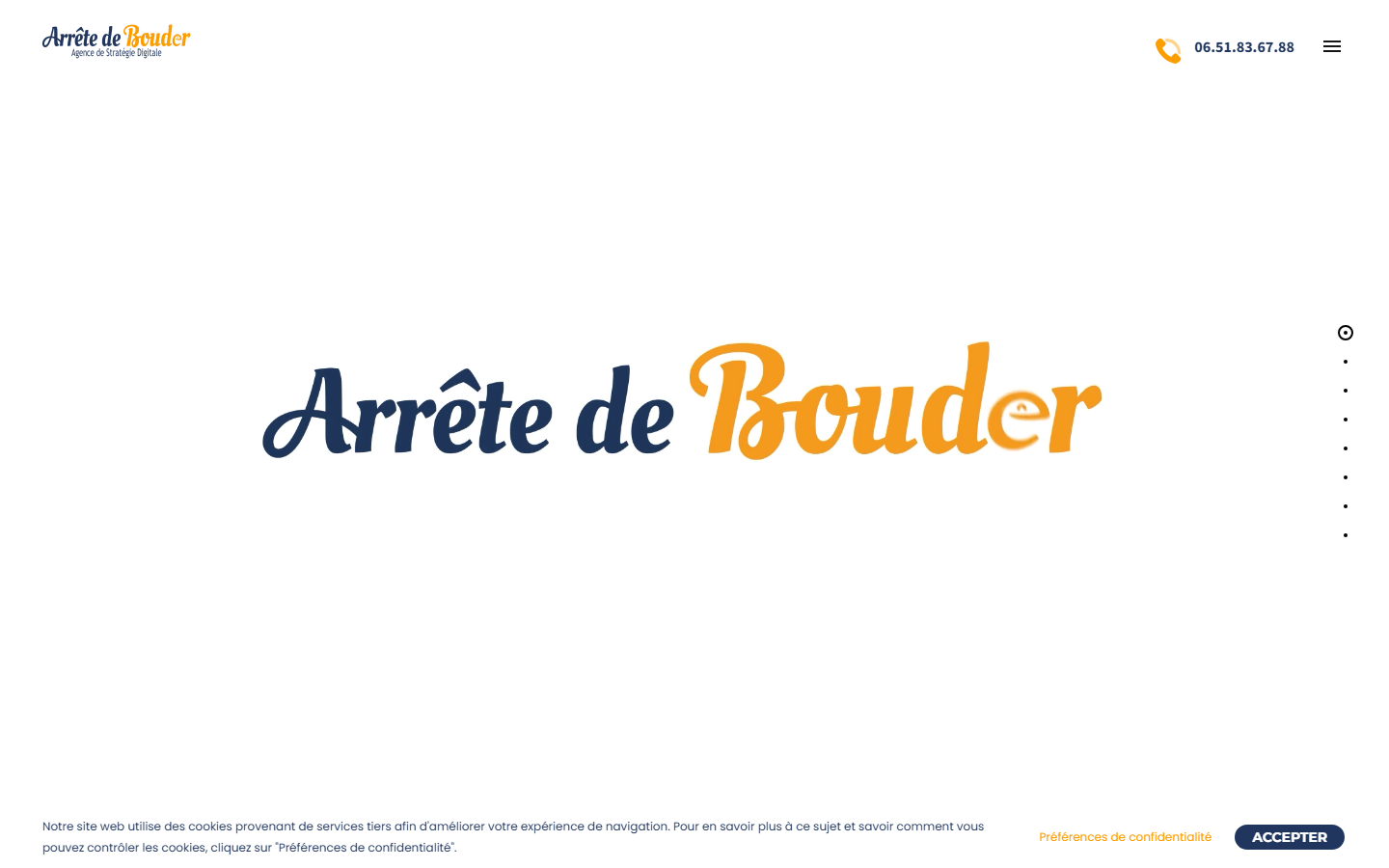 Aperçu du site de Arrête de Bouder