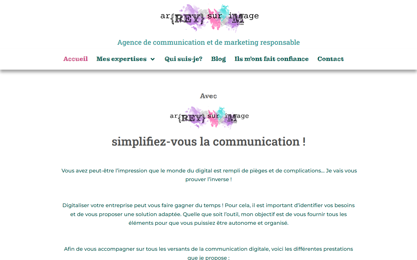 Aperçu du site de Ar{rey} sur Image