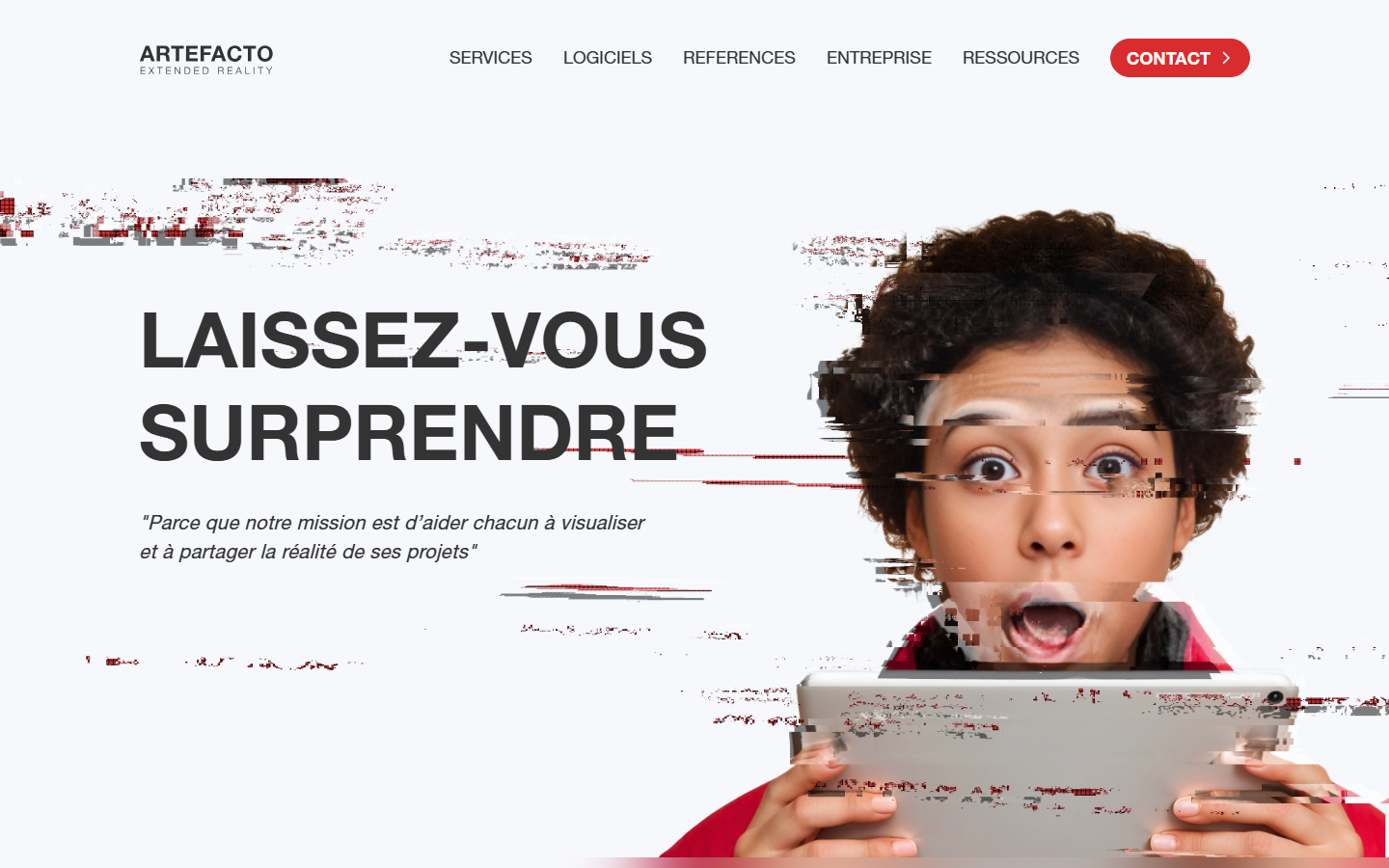 Aperçu du site de ARTEFACTO