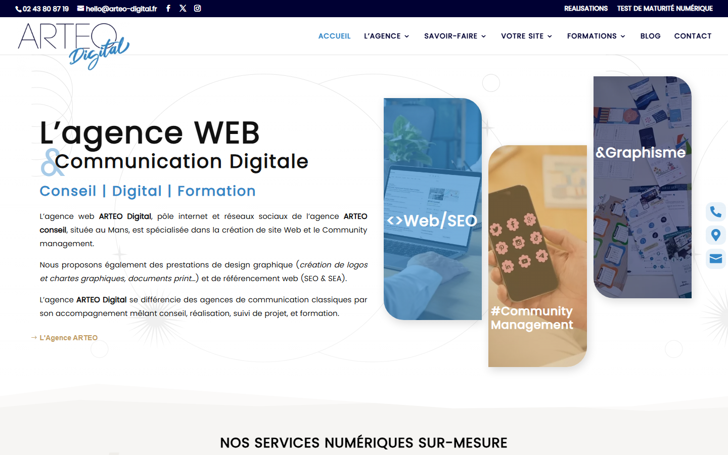 Aperçu du site de ARTEO CONSEIL