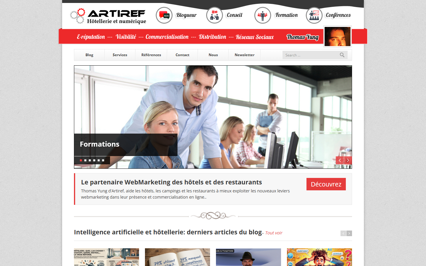 Aperçu du site de Julaug - Artiref