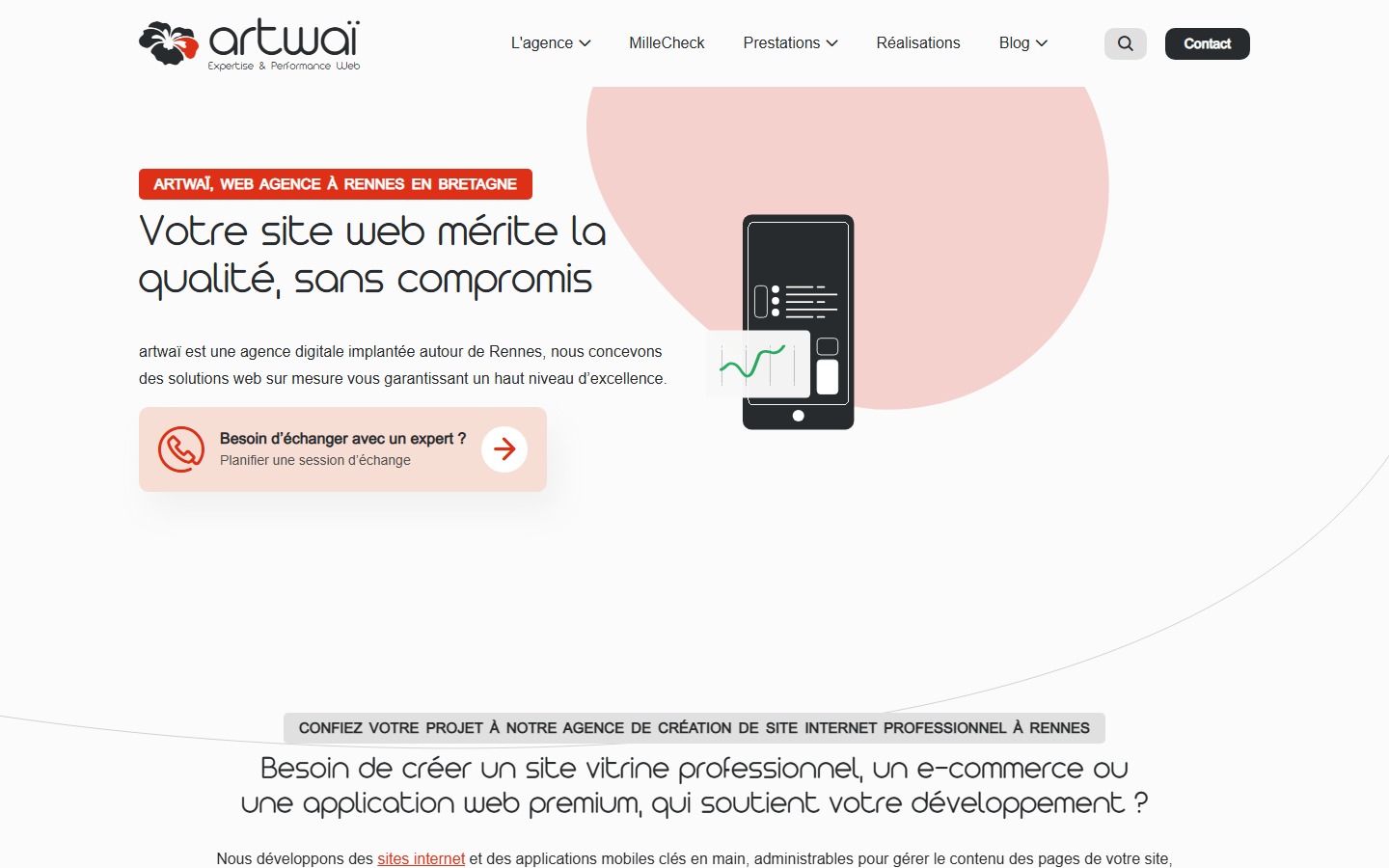 Aperçu du site de artwaï