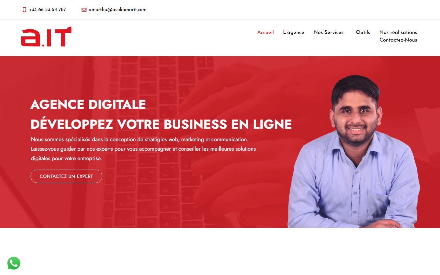 Aperçu du site de ASOKUMAR IT