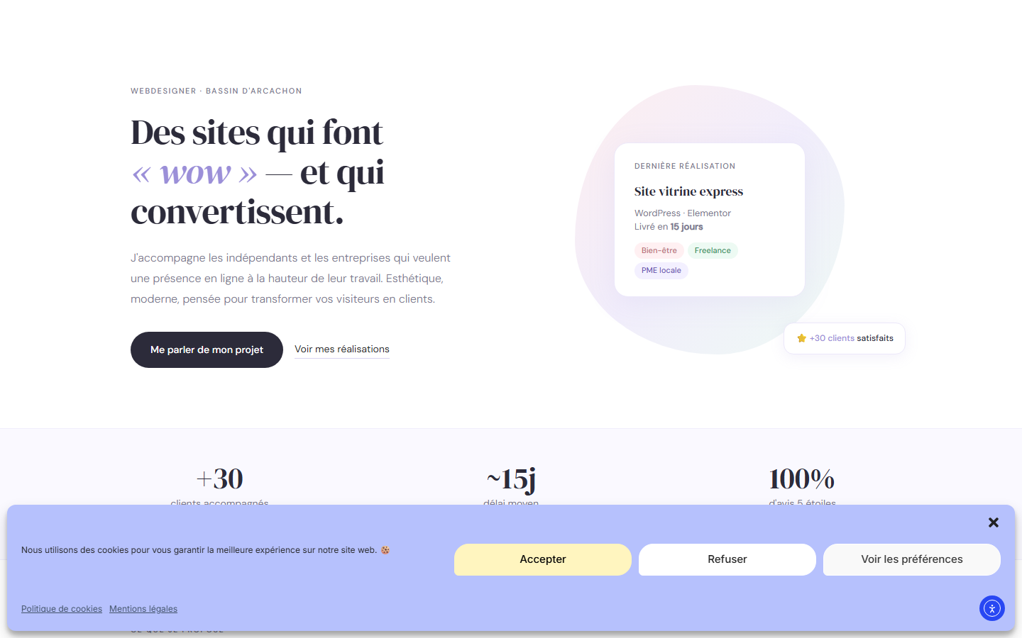 Aperçu du site de Aspyre