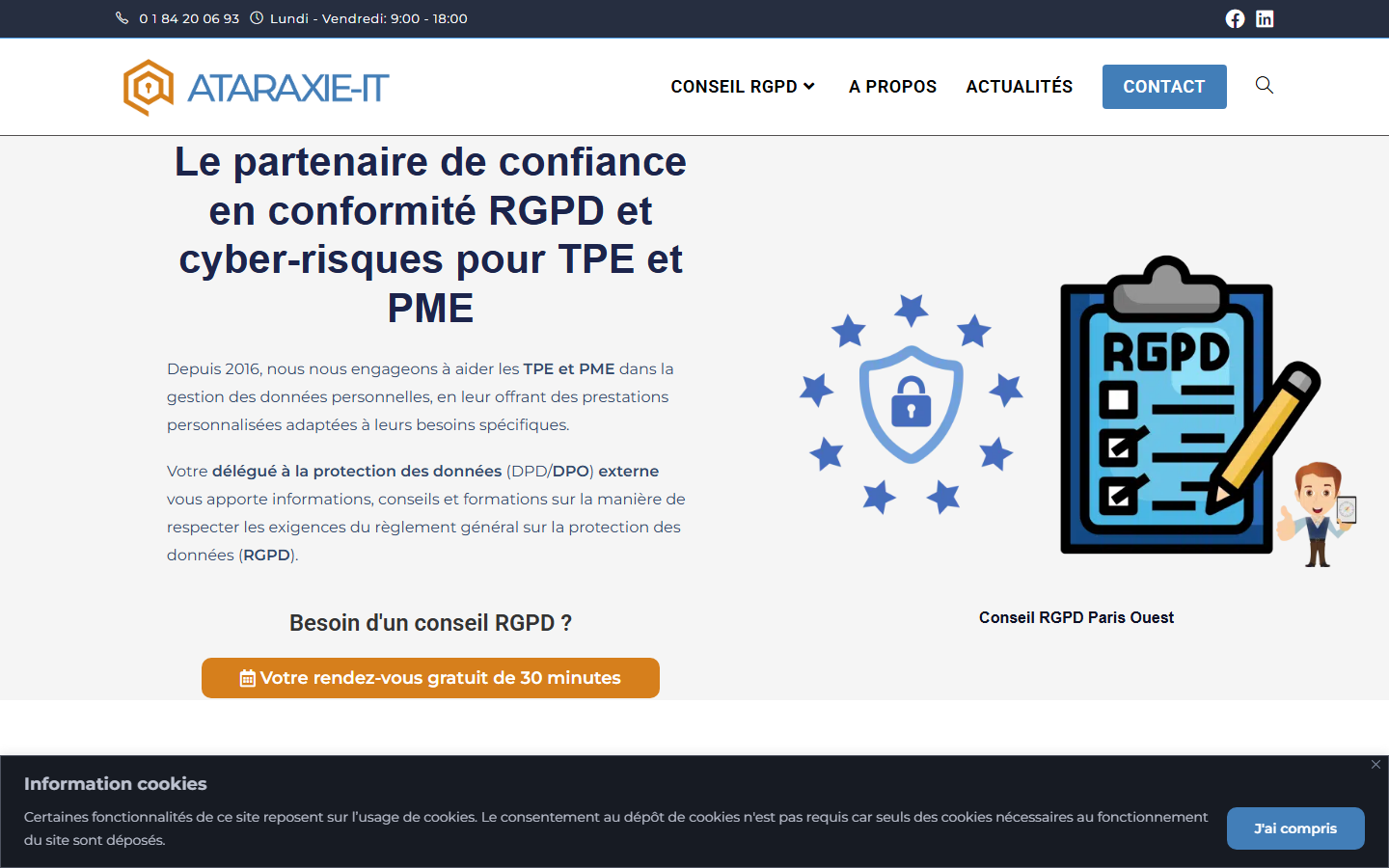 Aperçu du site de Ataraxie-It