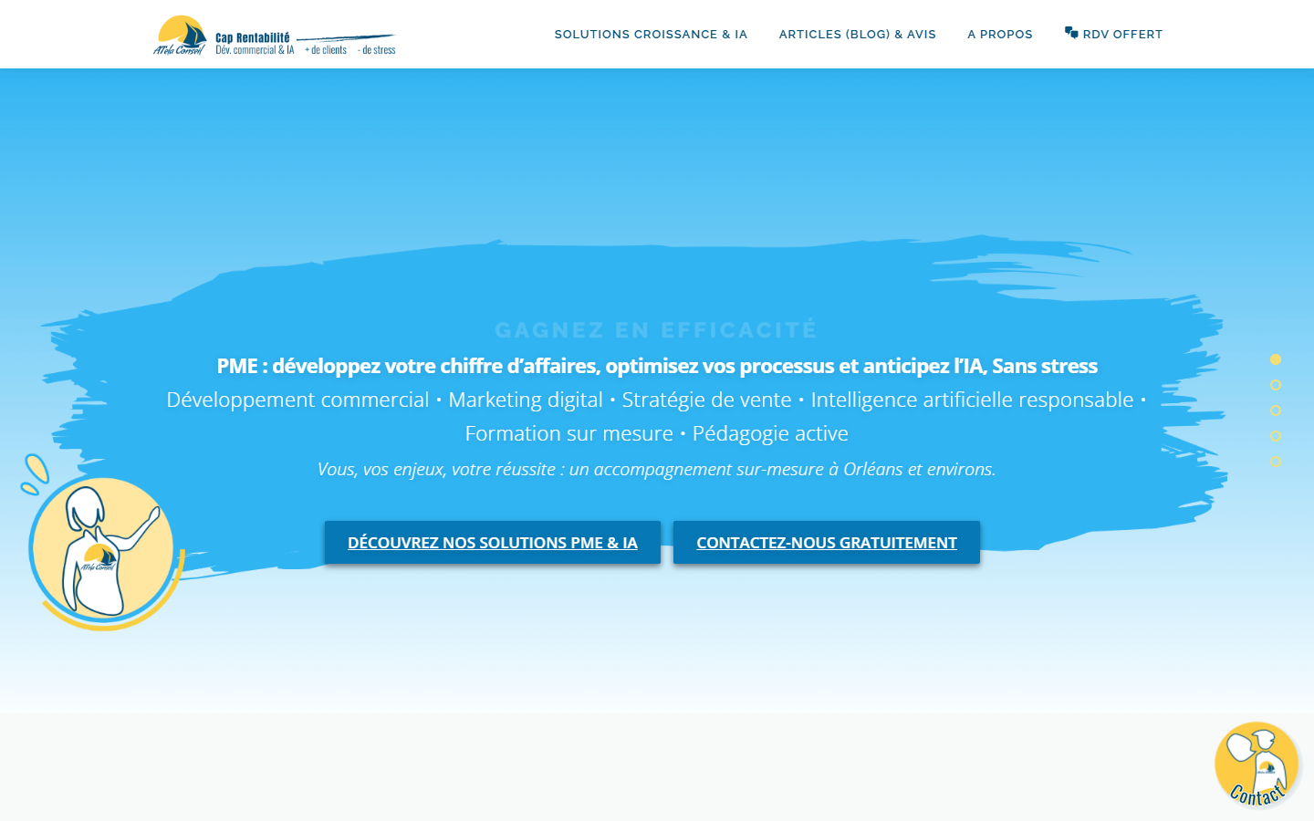 Aperçu du site de ATela Conseil