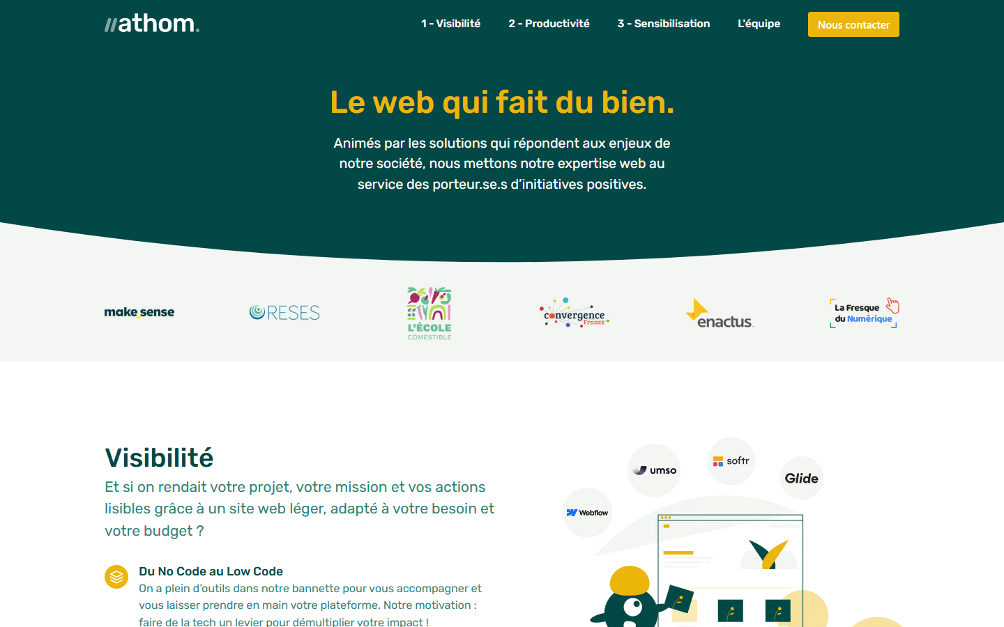 Aperçu du site de ATHOM