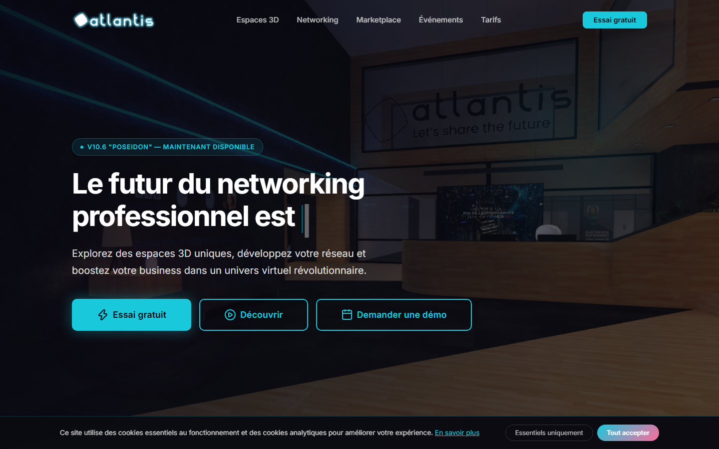 Aperçu du site de Atlantis