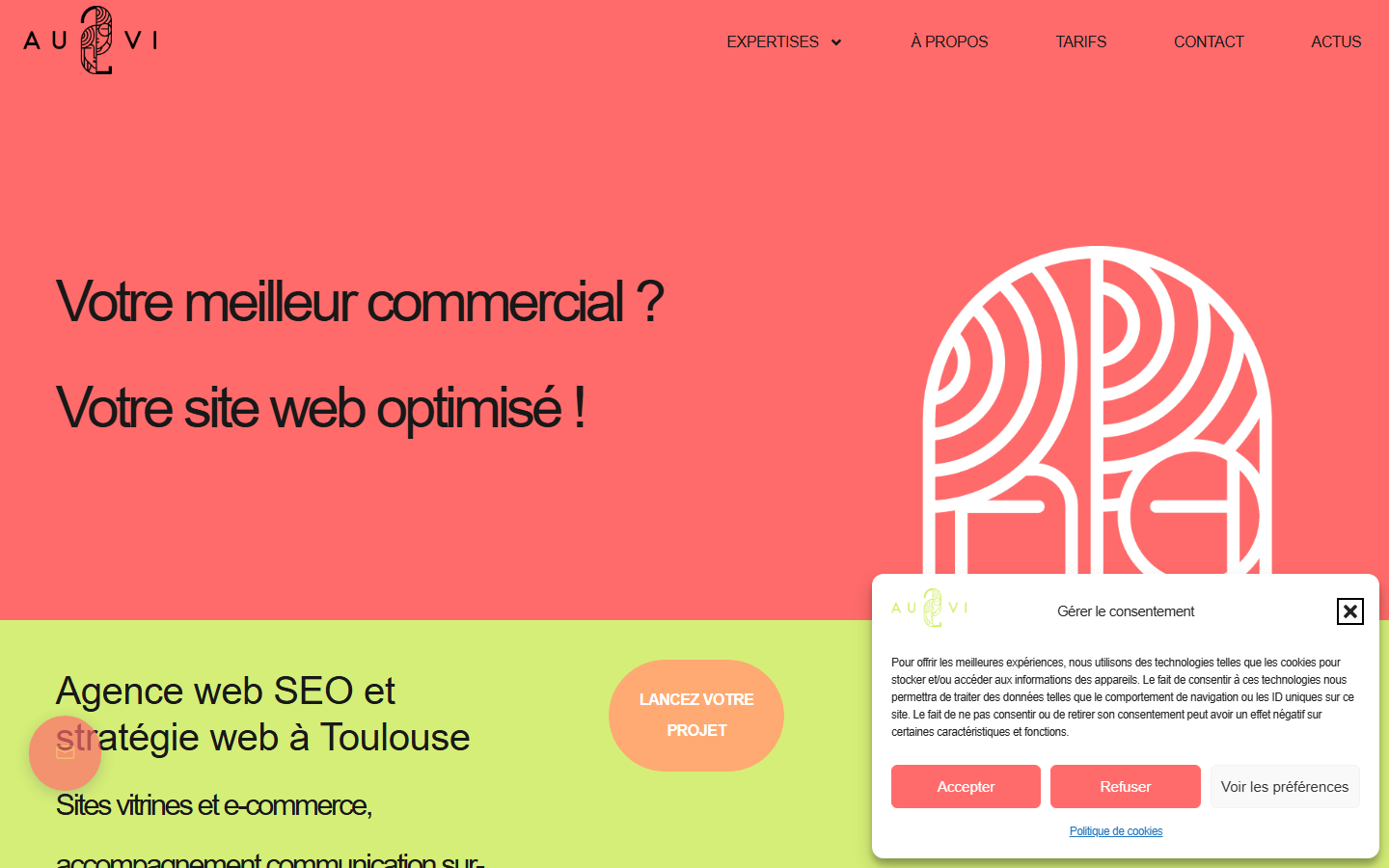 Aperçu du site de AU2VI