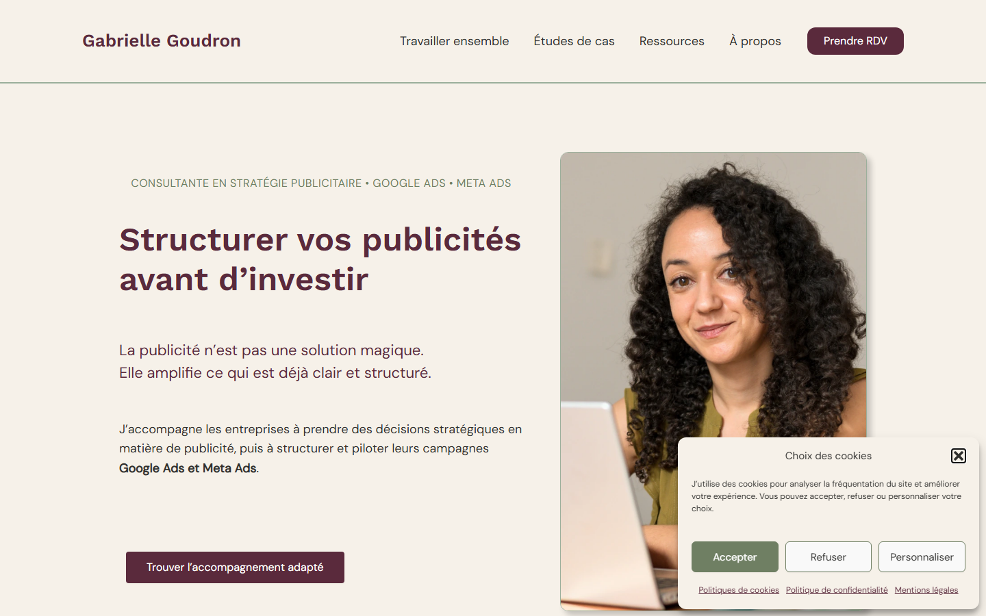 Aperçu du site de Axécea