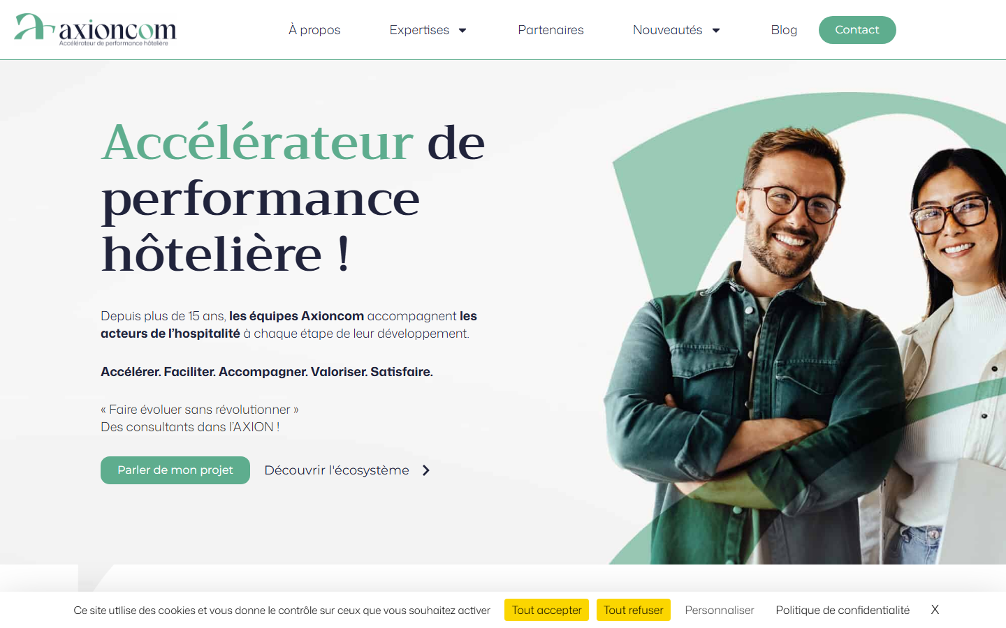 Aperçu du site de AXIONCOM CONSEIL