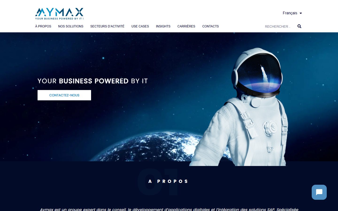 Aperçu du site de Aymax Consulting