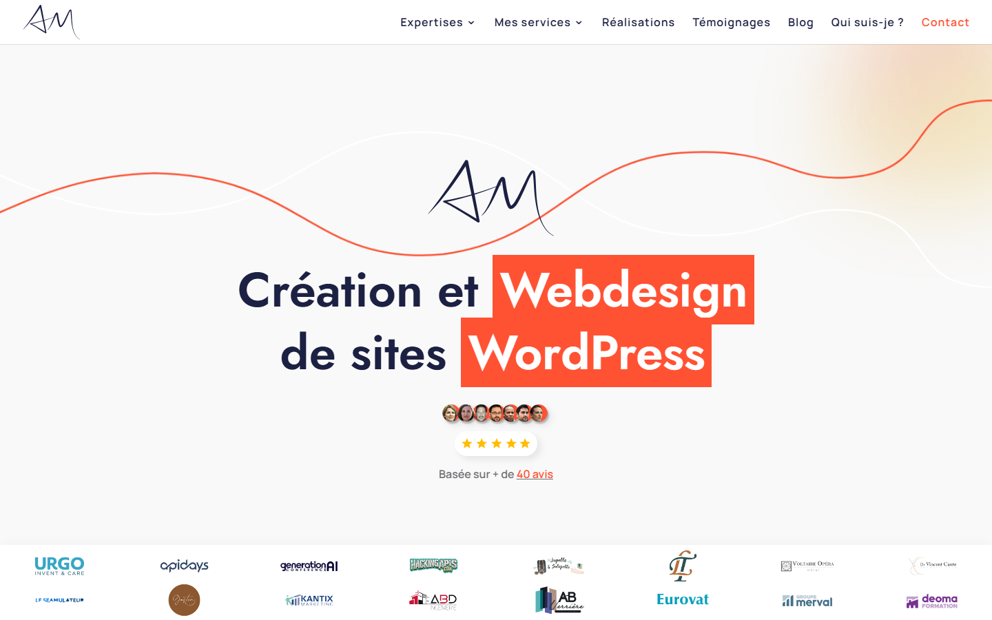 Aperçu du site de Marquant Aymeric