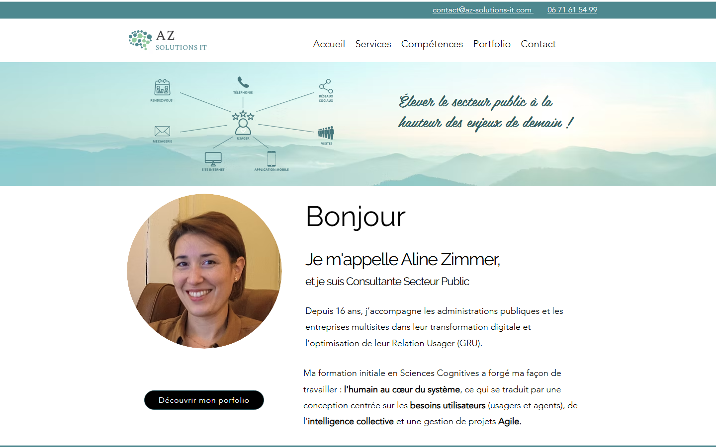 Aperçu du site de AZ Solutions IT