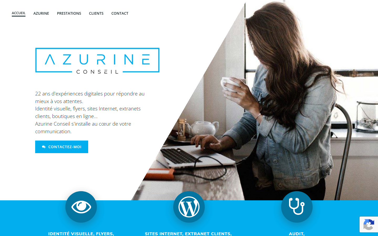 Aperçu du site de AZURINE CONSEIL