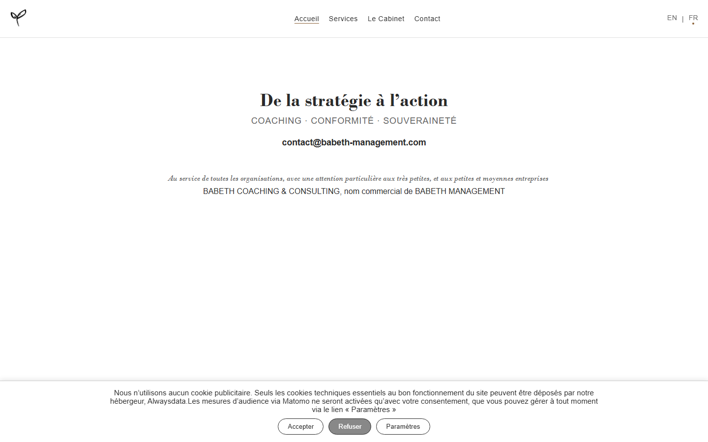 Aperçu du site de BABETH COACHING & CONSULTING