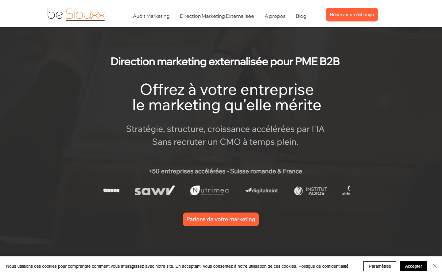 Aperçu du site de Be Siouxx